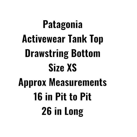 Patagonia Activewear Halter Top XS Blue Aqua Crisscross Drawstring Bottom - Picture 13 of 13